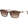 ARMANI EXCHANGE 0AX4146SU Ladies Eyewear, Shiny Transparent Brown (834913), Size: 53