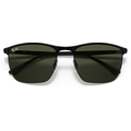 RAY-BAN 0RB3686 Unisex Eyewear, Matte Black On Black (186/31), Size: 57