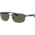 RAY-BAN 0RB3737 Unisex Eyewear, Black (002/71), Size: 60