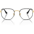 RAY-BAN VISTA 0RX6448 Unisex Eyewear, Black On Arista (3175), Size: 54