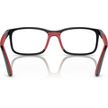 RAY-BAN JUNIOR VISTA 0RY1621 Unisex Eyewear, Black On Rubber Red (3928), Size: 47