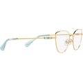 SWAROVSKI 0SK1007 Ladies Eyewear, Gold (4021), Size: 53