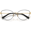 TIFFANY 0TF1159B Ladies Eyewear, Black On Pale Gold (6164), Size: 54