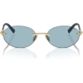 TIFFANY 0TF3104D Unisex Eyewear, Pale Gold (602180), Size: 56