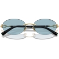 TIFFANY 0TF3104D Unisex Eyewear, Pale Gold (602180), Size: 56