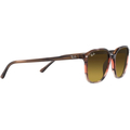 RAY-BAN 0RB2193 Unisex Eyewear, Striped Brown Gradient Red (138085), Size: 53