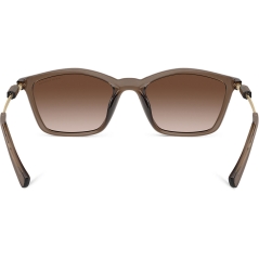 ARMANI EXCHANGE 0AX4146SU Ladies Eyewear, Shiny Transparent Brown (834913), Size: 53