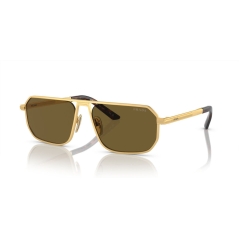 PRADA 0PR A53S Men Eyewear, Matte Gold (1BK01T), Size: 59