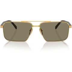 PRADA 0PR A57S Men Eyewear, Gold (5AK90F), Size: 61