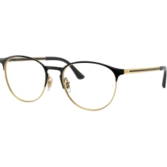RAY-BAN VISTA 0RX6375 Unisex Eyewear, Black On Arista (2890), Size: 51