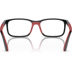 RAY-BAN JUNIOR VISTA 0RY1621 Unisex Eyewear, Black On Rubber Red (3928), Size: 47