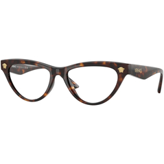 VERSACE 0VE3364U Ladies Eyewear, Havana (108), Size: 52