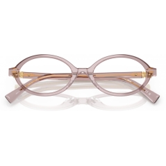 MIU MIU 0MU 01XV Ladies Eyewear, Mauve Transparent (12W1O1), Size: 50