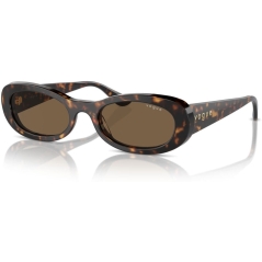 VOGUE 0VO5582S Ladies Eyewear, Dark Havana (W65673), Size: 53