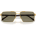 PRADA 0PR A57S Men Eyewear, Gold (5AK90F), Size: 61