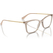 VOGUE 0VO5563 Ladies Eyewear, Transparent Caramel (2990), Size: 51