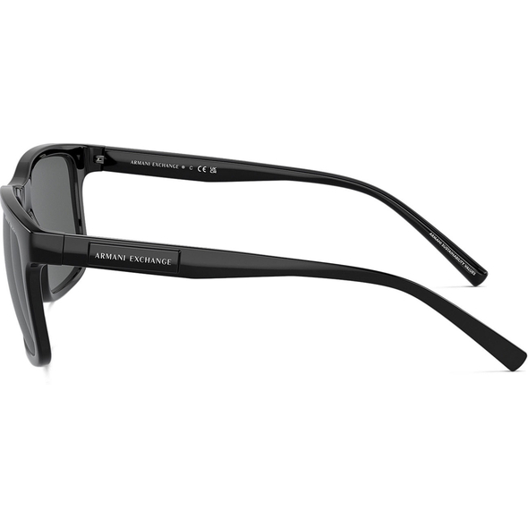 ARMANI EXCHANGE 0AX4145S Men Eyewear, Shiny Black (815887), Size: 57