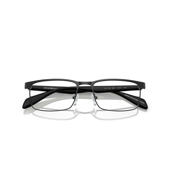 EMPORIO ARMANI 0EA1149 Men Eyewear, Matte Black (3001), Size: 56