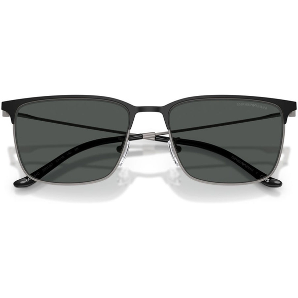 EMPORIO ARMANI 0EA2164D Men Eyewear, Matte Gunmetal/Black (300187), Size: 57