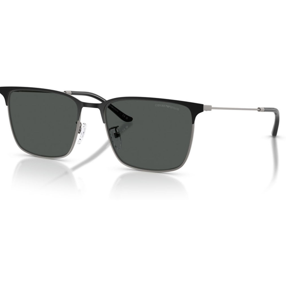 EMPORIO ARMANI 0EA2164D Men Eyewear, Matte Gunmetal/Black (300187), Size: 57