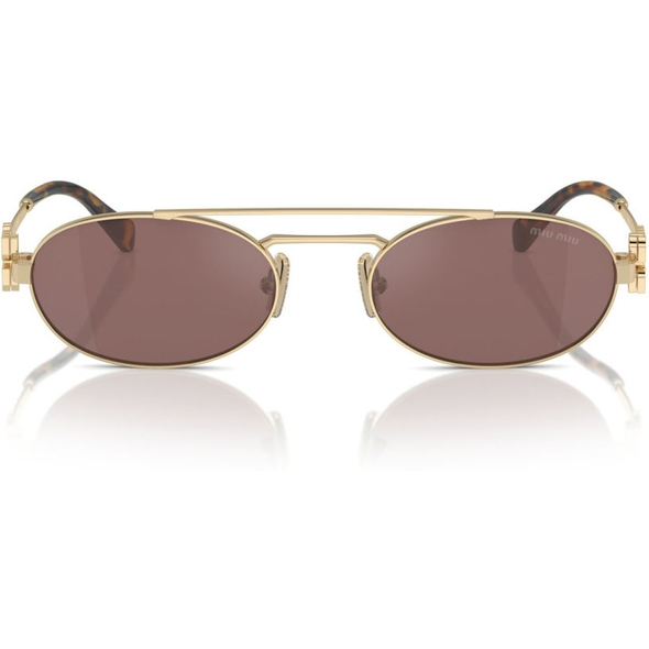 MIU MIU 0MU 54ZS Ladies Eyewear, Pale Gold (ZVN70D), Size: 53