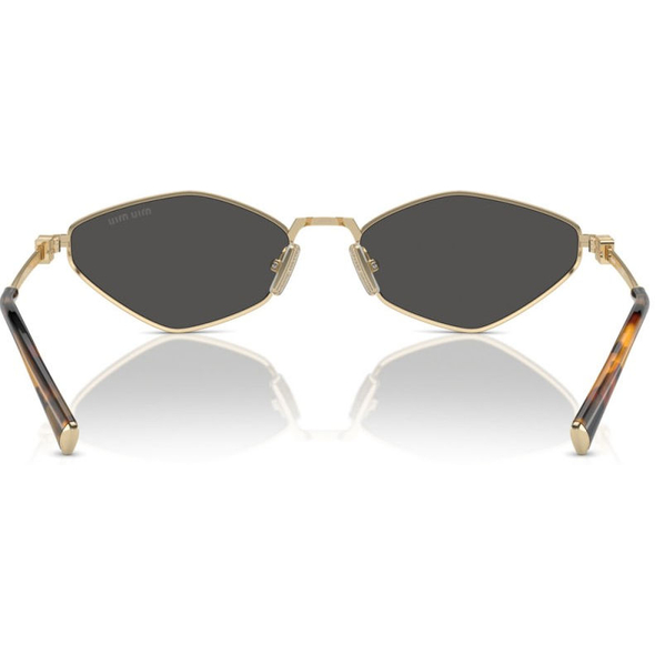 MIU MIU 0MU 56ZS Ladies Eyewear, Pale Gold (ZVN5S0), Size: 56