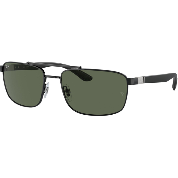 RAY-BAN 0RB3737 Unisex Eyewear, Black (002/71), Size: 60