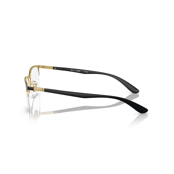 RAY-BAN VISTA 0RX6513 Unisex Eyewear, Black On Arista (2890), Size: 55