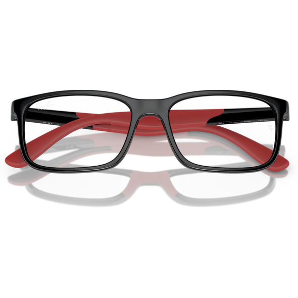 RAY-BAN JUNIOR VISTA 0RY1621 Unisex Eyewear, Black On Rubber Red (3928), Size: 47