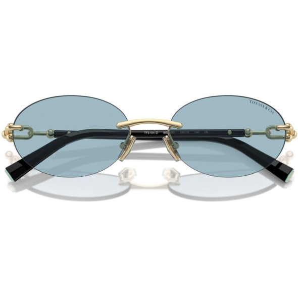 TIFFANY 0TF3104D Unisex Eyewear, Pale Gold (602180), Size: 56