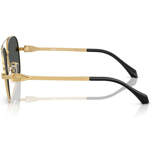 VERSACE 0VE2283 Men Eyewear, Gold (100287), Size: 61