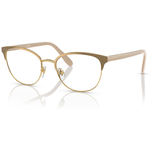 VOGUE 0VO4088 Ladies Eyewear, Top Beige/Gold (5128), Size: 52