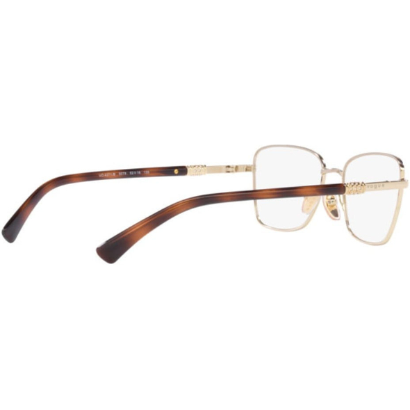 VOGUE 0VO4271B Ladies Eyewear, Top Havana/Pale Gold (5078), Size: 54