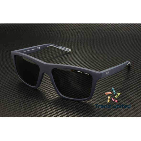 ARMANI EXCHANGE 0AX4149SU Men Eyewear, Matte Dark Blue (610587), Size: 56