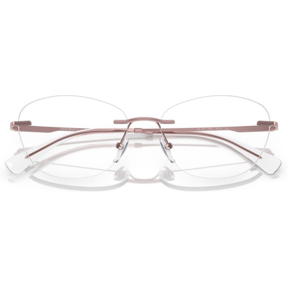 EMPORIO ARMANI 0EA1167 Ladies Eyewear, Shiny Metallic Pink (3390), Size: 55