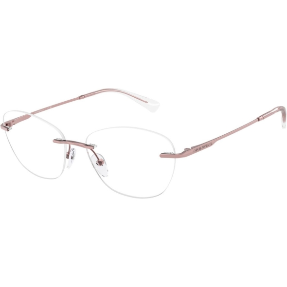 EMPORIO ARMANI 0EA1167 Ladies Eyewear, Shiny Metallic Pink (3390), Size: 55