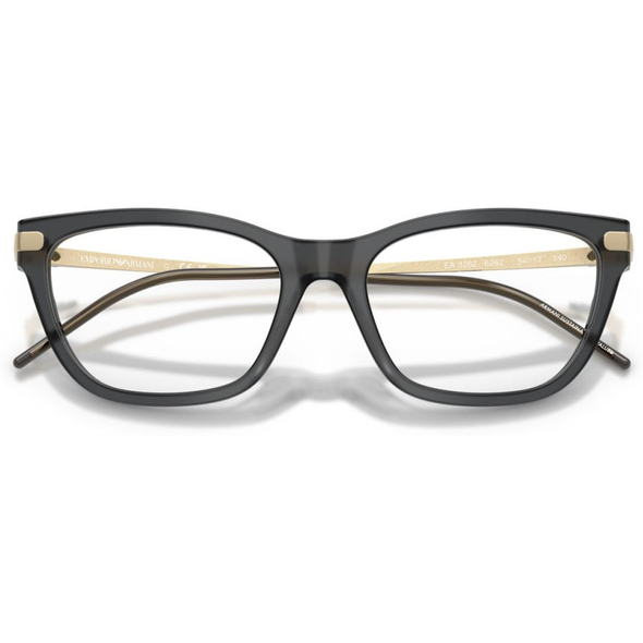 EMPORIO ARMANI 0EA3262 Ladies Eyewear, Shiny Opal Black (6262), Size: 52