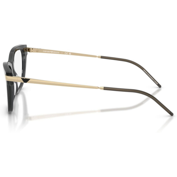 EMPORIO ARMANI 0EA3262 Ladies Eyewear, Shiny Opal Black (6262), Size: 52