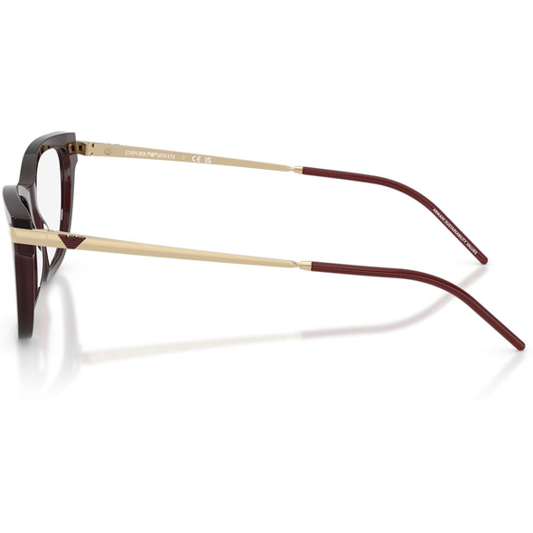 EMPORIO ARMANI 0EA3262 Ladies Eyewear, Shiny Opal Bordeaux (6265), Size: 52