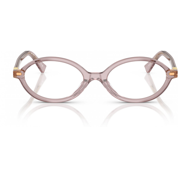MIU MIU 0MU 01XV Ladies Eyewear, Mauve Transparent (12W1O1), Size: 50