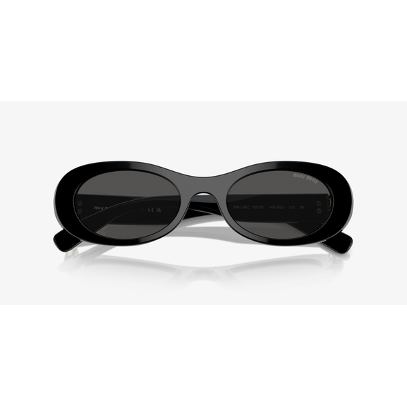 MIU MIU 0MU 06ZS Ladies Eyewear, Black (1AB5S0), Size: 50
