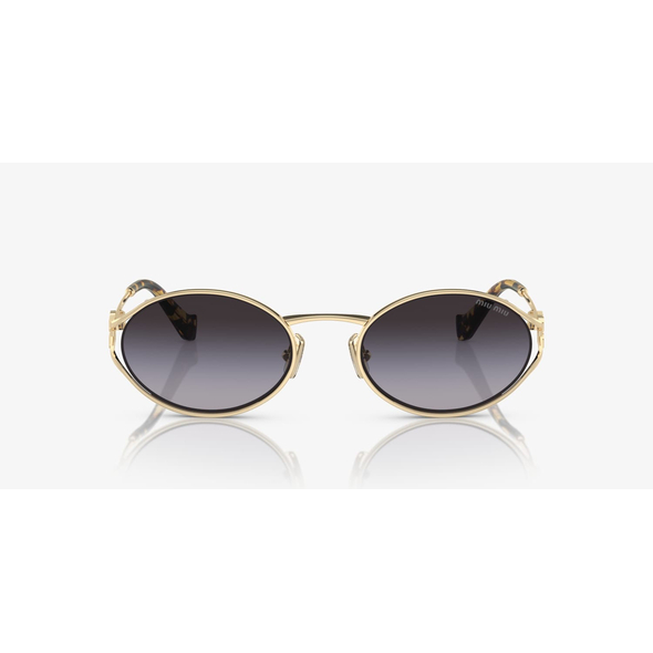 MIU MIU 0MU 52YS Ladies Eyewear, Pale Gold (ZVN5D1), Size: 54