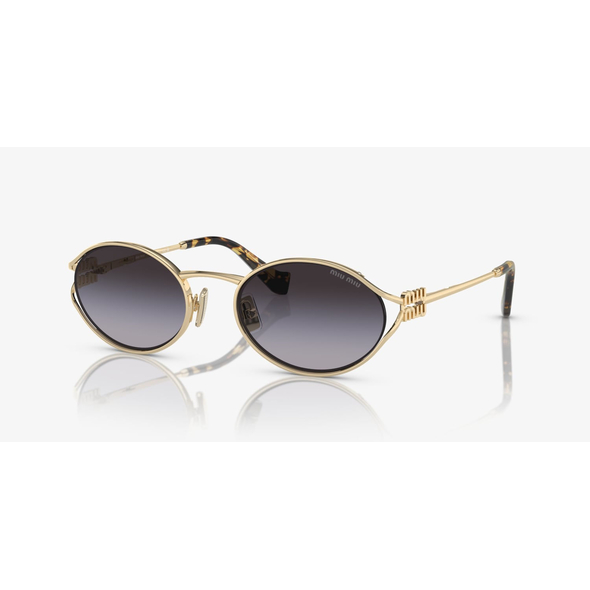 MIU MIU 0MU 52YS Ladies Eyewear, Pale Gold (ZVN5D1), Size: 54