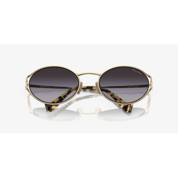 MIU MIU 0MU 52YS Ladies Eyewear, Pale Gold (ZVN5D1), Size: 54