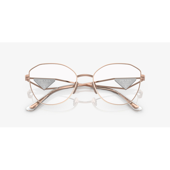 PRADA 0PR 52ZV Ladies Eyewear, Pink Gold (SVF1O1), Size: 55