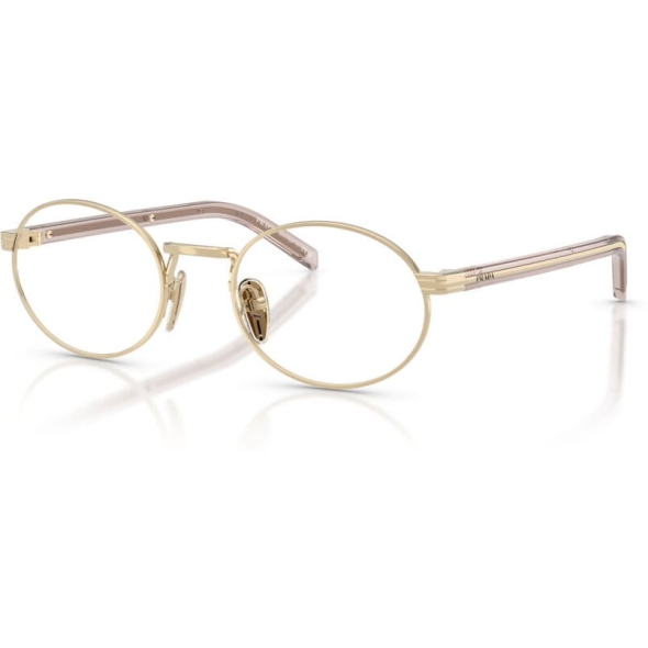 PRADA 0PR B55V Ladies Eyewear, Pale Gold (ZVN1O1), Size: 52