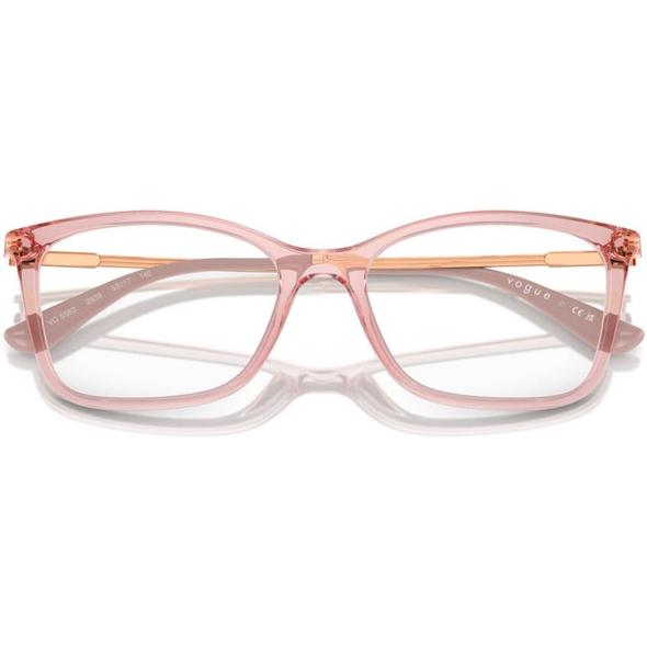 VOGUE 0VO5563 Ladies Eyewear, Transparent Pink (2939), Size: 51