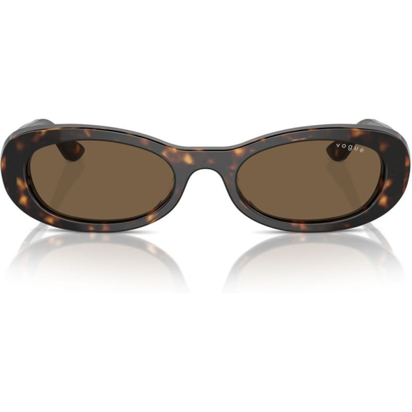 VOGUE 0VO5582S Ladies Eyewear, Dark Havana (W65673), Size: 53