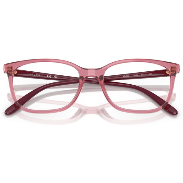 VOGUE 0VO5621 Ladies Eyewear, Transparent Purple (3065), Size: 51