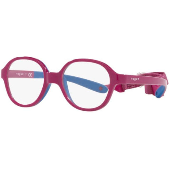 VOGUE JUNIOR VISTA 0VY2011 Unisex Eyewear, Pink On Rubber Blue (2568), Size: 40